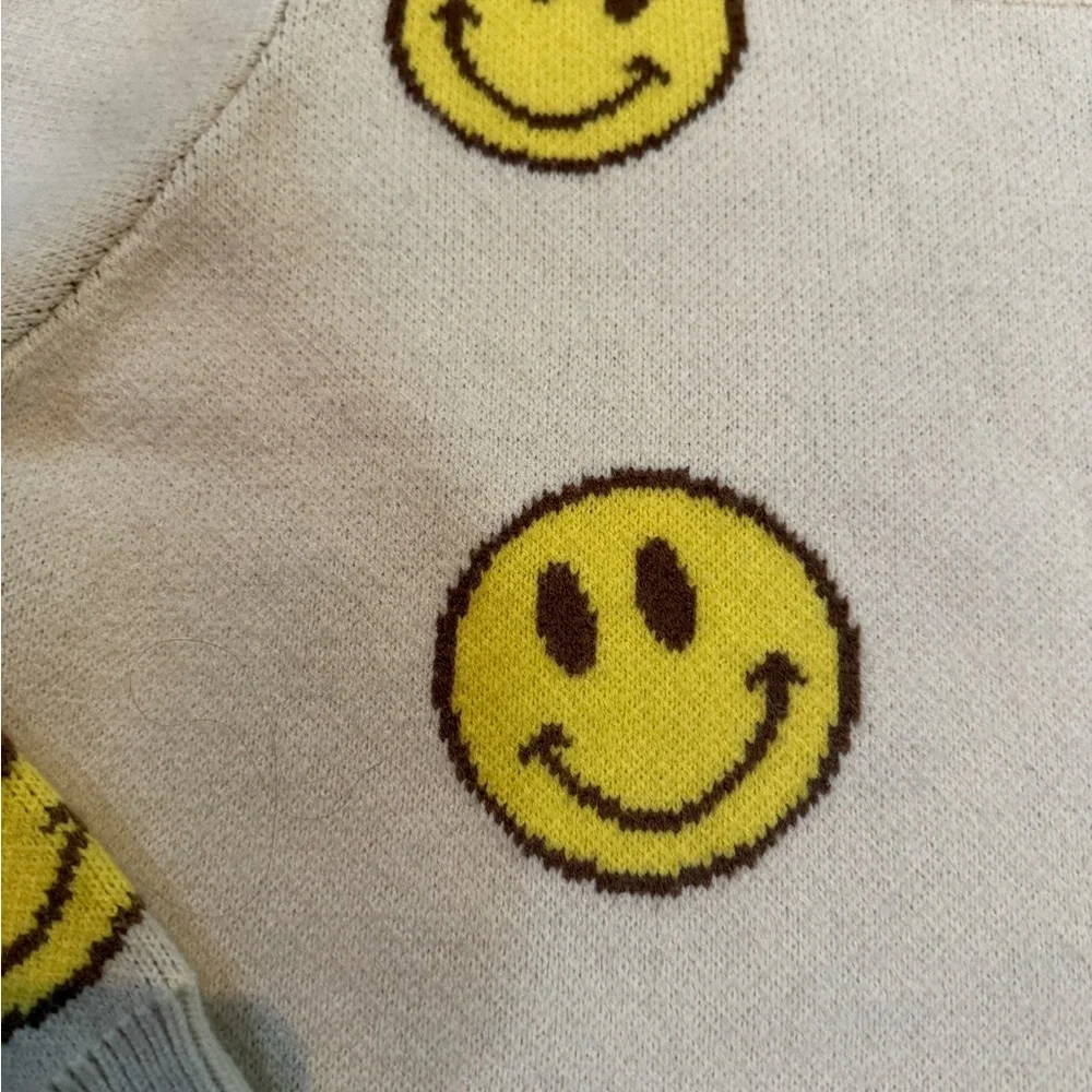 Women Moment Collection smiley face sweater Size L - Picture 3 of 9